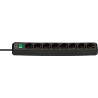 brennenstuhl Steckdosenleiste , Eco-Line, , 8-fach, schwarz