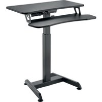 LogiLink Elektrischer PC-Sitz-/Steh-Arbeitsplatz, anthrazit