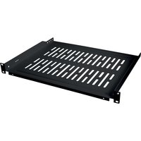 LogiLink 19, Fachboden, 1 HE, Festeinbau, (T)350 mm, schwarz