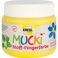 KREUL Stoff-Fingerfarbe , MUCKI, , schwarz, 150 ml