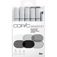 COPIC Marker sketch, 6er Set , Sketching Grays,