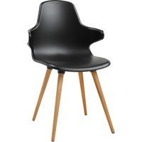 Topstar Besucherstuhl , T 2020, , schwarz / buche