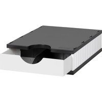 styro Sortierstation styrodoc uno SET, 1 Fach, weiß/schwarz