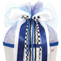 ROTH Schultütenschleife , Speed, , weiß/blau/schwarz