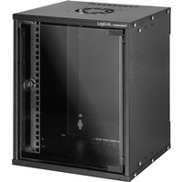 LogiLink 10, Wandgehäuse SoHo, montiert, 6 HE, schwarz