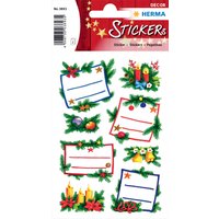 HERMA Weihnachts-Sticker DECOR , Tannengestecke, , Widmung
