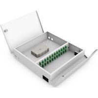 DIGITUS LWL-Spleißbox Unibox zur Wandmontage, Medium, grau