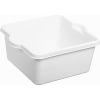 plast team Spülschüssel ATLANTA, eckig, 10 Liter, weiß