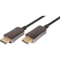 DIGITUS DisplayPort AOC Hybrid Glasfaserkabel, UHD 8K, 10 m