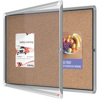 nobo Schaukasten Premium Plus, Kork-Rückwand, 8 x DIN A4