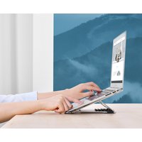 ALBA Notebook-Ständer MHLAPTOP, aus Aluminium, silber