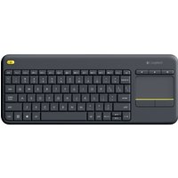 Logitech Tastatur K400 Plus, kabellos, mit Touchpad