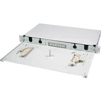 LogiLink 19, LWL Spleißbox, Leergehäuse, ausziehbar, grau