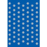 HERMA Weihnachts-Sticker DECOR , Sterne, , 8 mm, silber