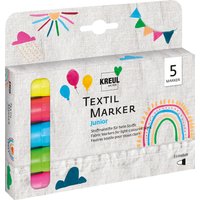 KREUL Textilmarker medium , Junior, , 5er-Set
