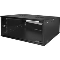 LogiLink 19, Wandverteiler ECO, 4 HE, montiert, schwarz