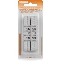 HARO Sport-Schnürsenkel, flach, 1200 mm, weiß