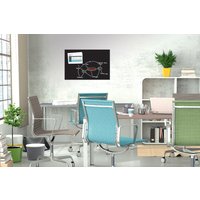 Be!Board Glas-Magnettafel, (B)900 x (H)600 mm, schwarz