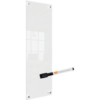 nobo Glas-Notiztafel, (B)300 x (H)900 mm, weiß