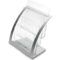 deflecto Prospekthalter Contemporary, DIN A4, silber