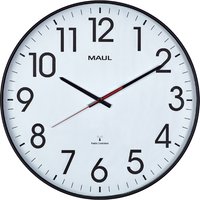 MAUL Wanduhr/Funkuhr MAULclimb, Durchmesser: 470 mm, schwarz