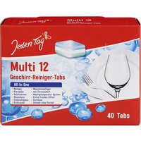 Jeden Tag Spülmaschinentabs Multi 12, 40 Tabs à 20 g, Karton