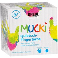KREUL Quietsch-Fingerfarbe , MUCKI, , 150 ml, 4er-Set
