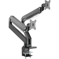 DIGITUS Universal Dual-Monitorarm, Klemmbefestigung, schwarz DIGITUS Universal Dual-Monitorarm, Klemmbefestigung, schwarz