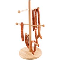 APS Brezel- und Wurstständer, aus Buchenholz