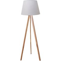 UNiLUX LED-Stehleuchte TOOKA, Höhe: 1.520 mm, weiss/bambus
