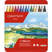 CARAN D, ACHE Fasermaler FIBRALO, 15er Metalletui