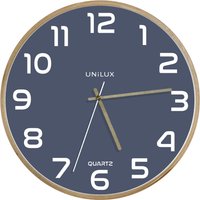 UNiLUX Wanduhr/Quarzuhr , BALTIC, , Durchmesser: 315 mm, blau