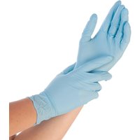 HYGOSTAR Nitril-Handschuh CONTROL, M, blau, gepudert