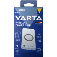 VARTA Zusatzakku , Wireless Power Bank, , 15.000 mAh, weiß