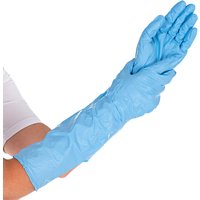 HYGOSTAR Nitril-Handschuh Extra Safe Superlong, L, blau