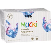 KREUL Funkel-Fingerfarbe , MUCKI, , 150 ml, 6er-Set