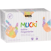 KREUL Softie-Fingerfarbe , MUCKI, , 150 ml, 6er-Set