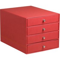 RHODIA Schubladenbox RHODIARAMA, 4 Schübe, mohnrot