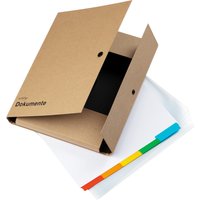 PAGNA Dokumentenmappe, DIN A4, Füllhöhe: 20 mm, Kraftpapier