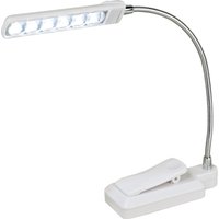 KLEIBER Mini LED-Klemmleuchte, Batteriebetrieb, weiß