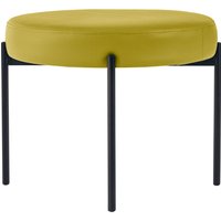 PAPERFLOW Hocker GAIA, rund, Kunstlederbezug, grün
