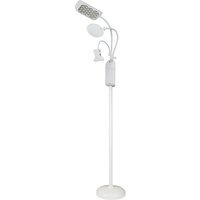 KLEIBER LED-Stehleuchte mit Klemme & Lupe, weiß