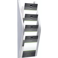 helit 4er Wand-Prospekthalter , the arc, , DIN A5 hoch,schwarz