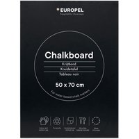 EUROPEL Kreidetafel ohne Rahmen, 500 x 1.000 mm, schwarz