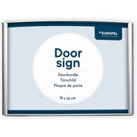 EUROPEL Türschild, 150 x 200 mm, silber