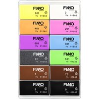 FIMO Modelliermasse-Set , neon, , 12er Set