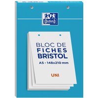 Oxford Karteikarten, DIN A5, blanko, weiß