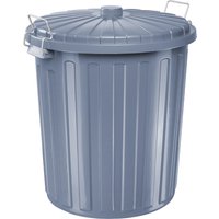 helit Abfalltonne , the big boy, mit Deckel, grau, 73 Liter