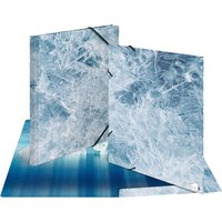 HERMA Eckspannermappe , Nature, , DIN A3, Karton, Ice