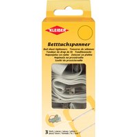 KLEIBER Betttuchspanner, bis 1,40 m verstellbar, weiß